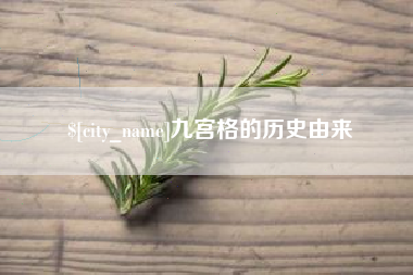 呼和浩特九宫格的历史由来