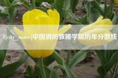 呼和浩特中国消防救援学院历年分数线