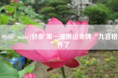 呼和浩特骄傲!第一波奥运金牌“九宫格”齐了
