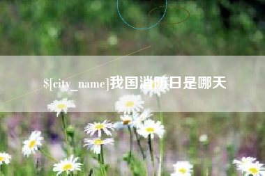 呼和浩特我国消防日是哪天