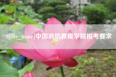 呼和浩特中国消防救援学院报考要求