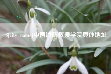 呼和浩特中国消防救援学院具体地址
