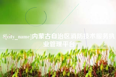 呼和浩特内蒙古自治区消防技术服务执业管理平台