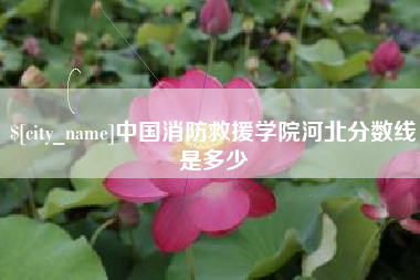 呼和浩特中国消防救援学院河北分数线是多少