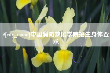 呼和浩特中国消防救援学院招生身体要求