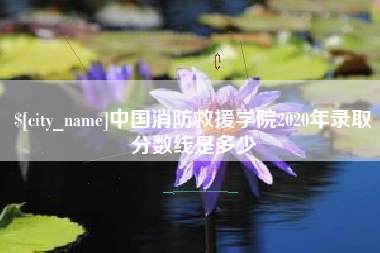呼和浩特中国消防救援学院2020年录取分数线是多少