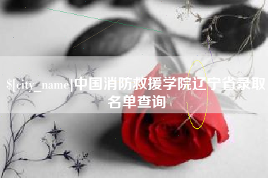 呼和浩特中国消防救援学院辽宁省录取名单查询