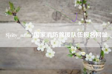 呼和浩特国家消防救援队伍报名网址