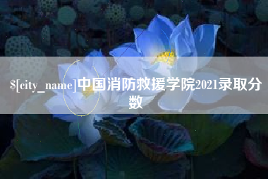 呼和浩特中国消防救援学院2021录取分数