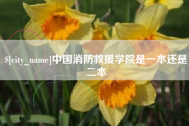 呼和浩特中国消防救援学院是一本还是二本