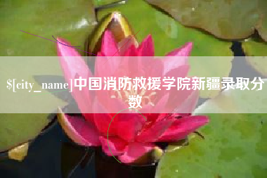 呼和浩特中国消防救援学院新疆录取分数
