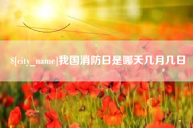 呼和浩特我国消防日是哪天几月几日