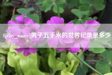 呼和浩特男子五千米的世界纪录是多少