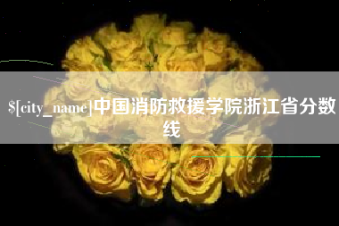 呼和浩特中国消防救援学院浙江省分数线