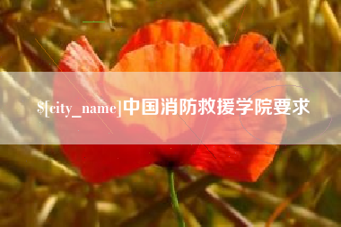 呼和浩特中国消防救援学院要求
