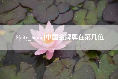 呼和浩特中国金牌牌在第几位