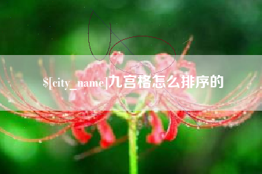 呼和浩特九宫格怎么排序的