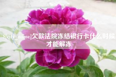 呼和浩特欠款法院冻结银行卡什么时候才能解冻