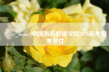 呼和浩特中国消防救援学院2020高考报考条件