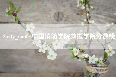 呼和浩特中国消防学院救援学院分数线
